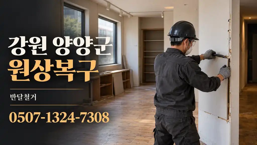 강원 양양군 원상복구 | 반달철거 0507-1324-7308